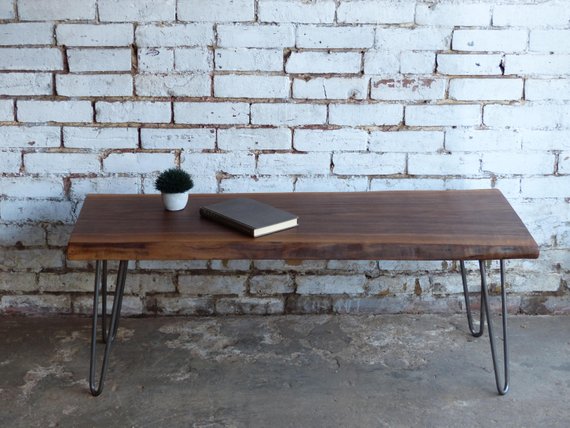 Live edge single slab coffee tables- Solid Wood- Furniture - Woodify