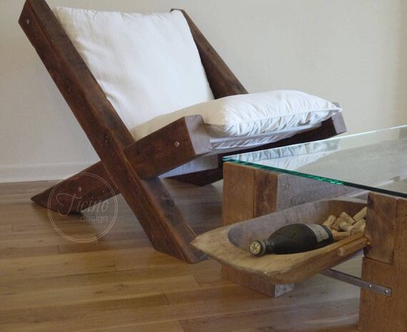 Reclaimed Wood Lounge Chair
